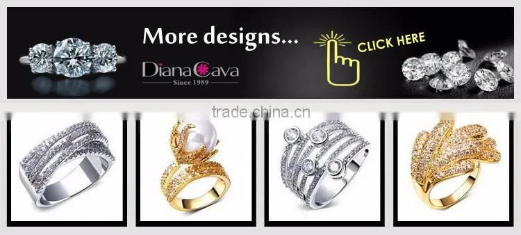 Latest Design Party Dress Cubic Zirconia Chunky Big Size Women Gold Wedding Ring
