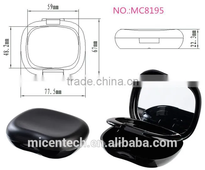 MC8195 LUXURY EMPTY plastic compact powder holder