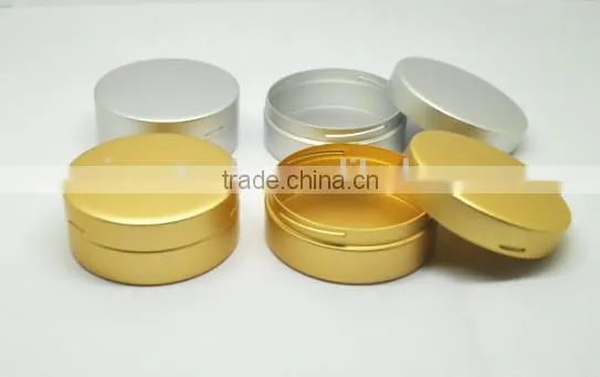New Arrival aluminum round eyeshadow case,makeup packaging