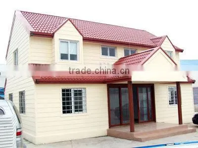 steel prefabricated houses, luxury prefab steel villa, prefabricated residential houses