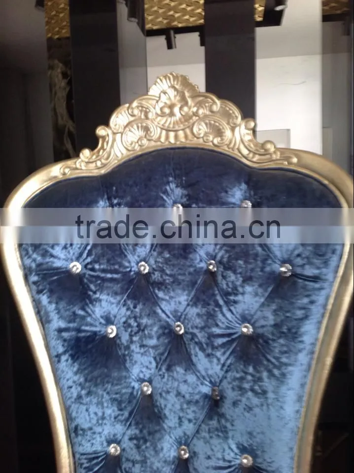 Popular king throne chair of hotel room high back furniture