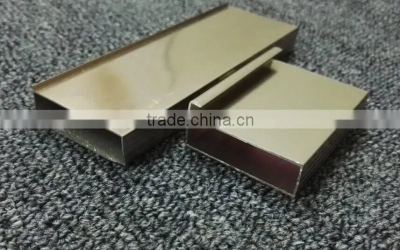0.5mm thickness aluminum profile for kitchen cabinet