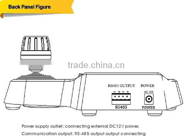 Intelligent 3D Mini joystick keyboard controller for security PTZ Dome Camera with RS485 LCD menu