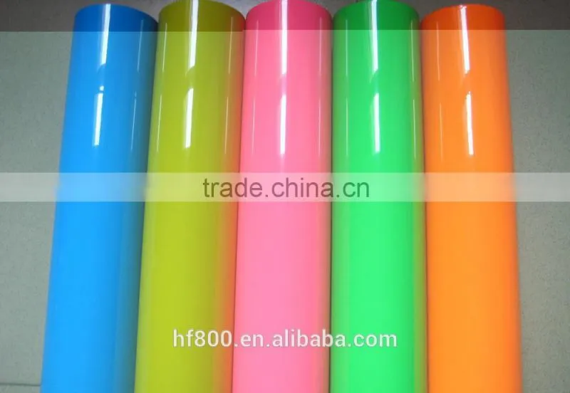 High quality PU heat transfer film vinyl for plotters, variety of colors optional,wholesale low price