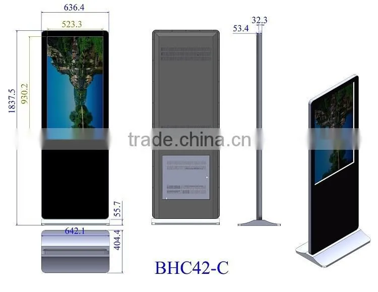 Advertising player manufacturer bus advertising display