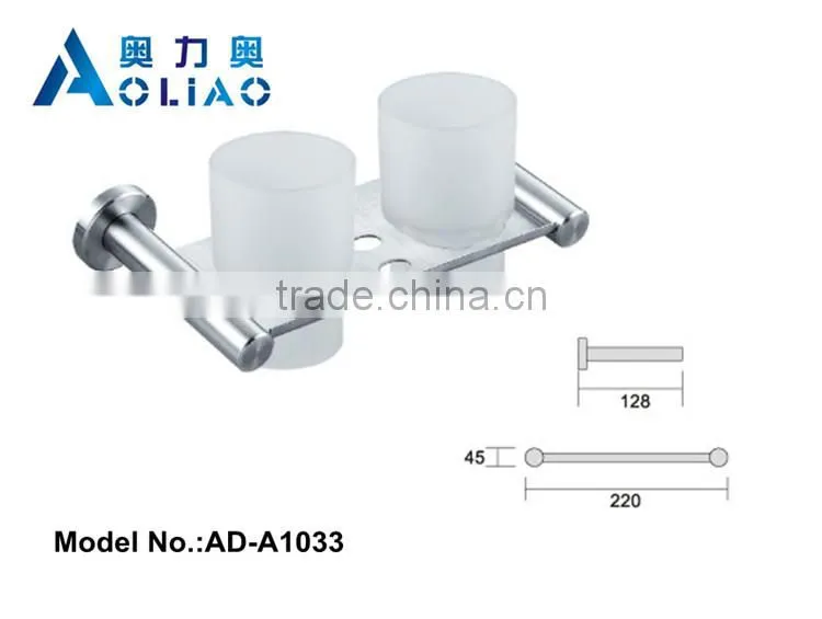 High quality Bathroom accessory stainless steel metal single cup holder