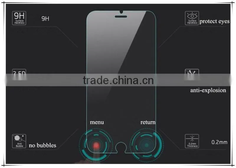 New products 2016 smart tempered glass screen protector cases for iphone 6 and 6s