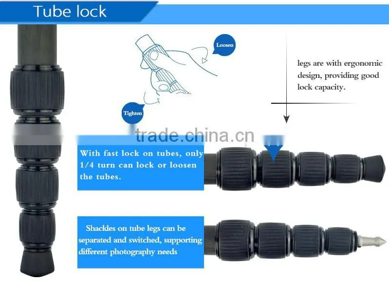 Family photo Professional Carbon Fiber Camera Tripod Monopod