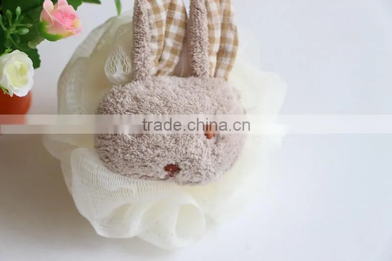 Coral Fleece Animal Bath Ball for body