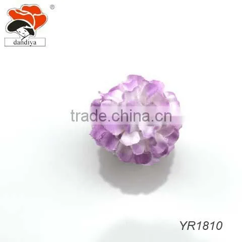 2015 popular hot sell cheap fabric purple flower ring Wholesale