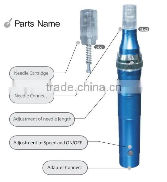 Electric vibrating Micro needle pen Dermapen