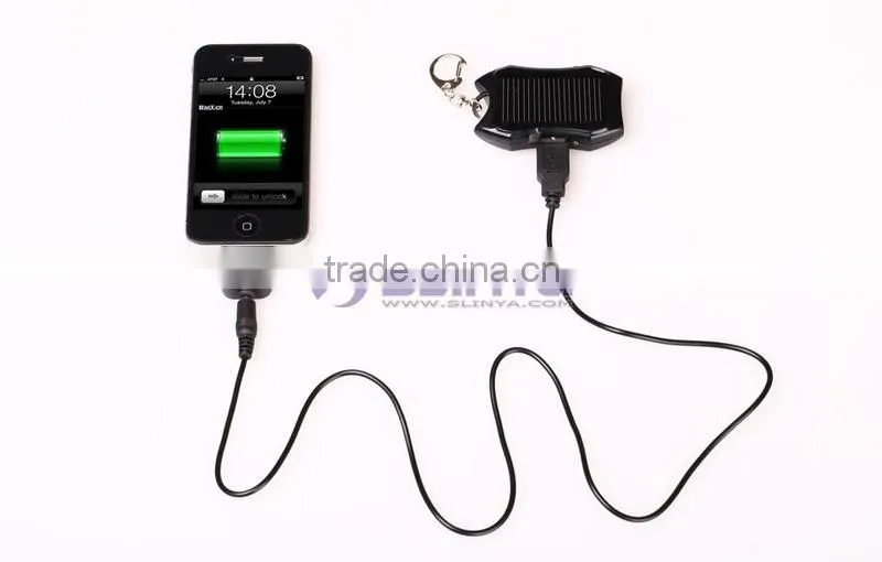 Clip Portable Belt Hook 1200mah 3LED Light Keychain Solar Lamp