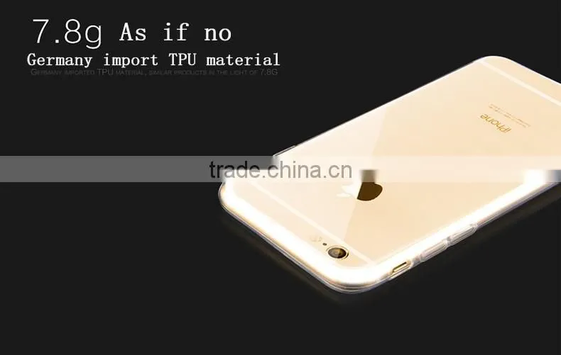 Clear tpu case silicone smartphone 0.33mm tpu case free sample custom phone cases for samsung galaxy s6 edge plus cover