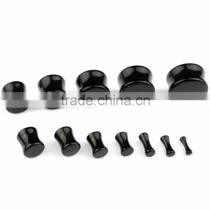 Acrylic new design piercings externally Ear plugs tunnels with logo