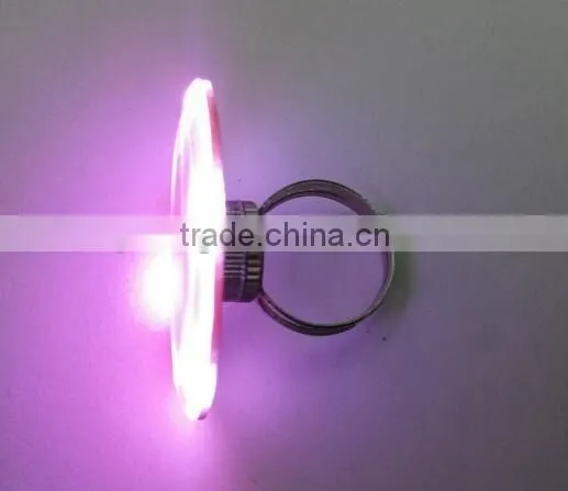 Customized design LED light blinking finger rings for party