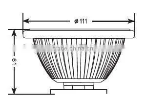 Newest 2 years warranty AR111-10W-12V led spot light