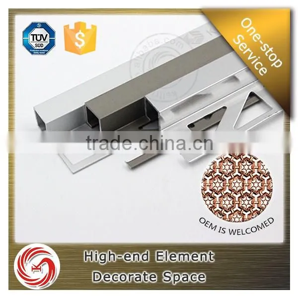 Customized straight aluminum corner tile trim for ceramic edge