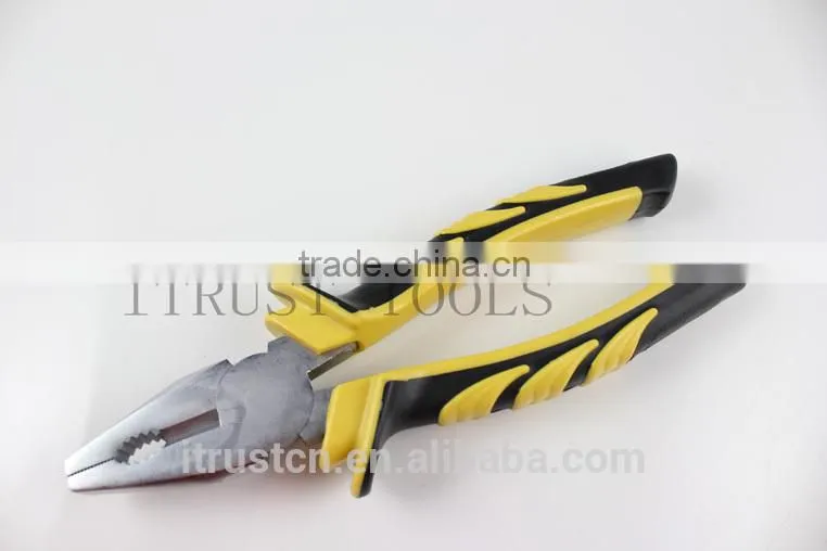 good quality combination plier with blue and gray handle PL1001C GS KING TOOLS