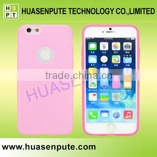 Light and Handy Ventilate TPU Cell Phone Back Cover for Iphone 6