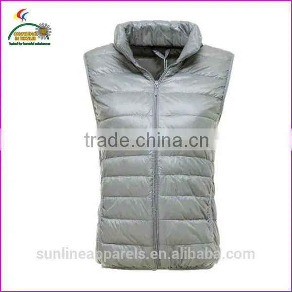 man gray down vest