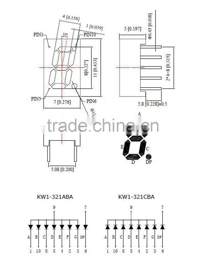 7 segment display with high brightness mini led display