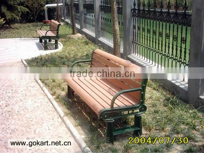 New co-extrusion wood plastic composite commercial bench china