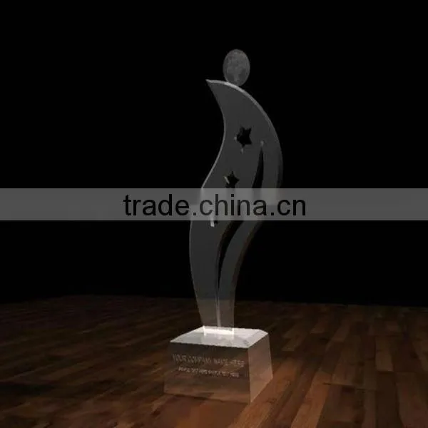 Customized acrylic imitation crystal sports trophy