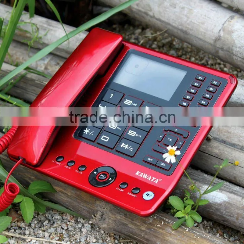 Factory direct lcd backlight auto redial desktop wired telephone