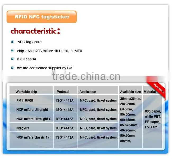 Passive Cheap RFID NFC sticker