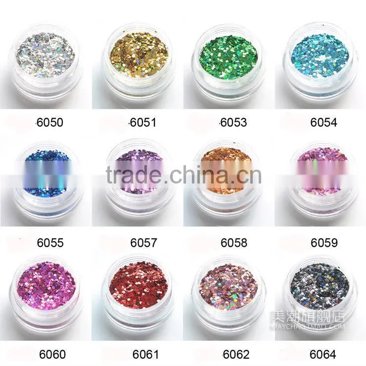 paillettes nail art kit nail decoration glitter flakes