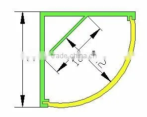 Hot sale !!! SML-ALP006 LED Aluminum Profiles
