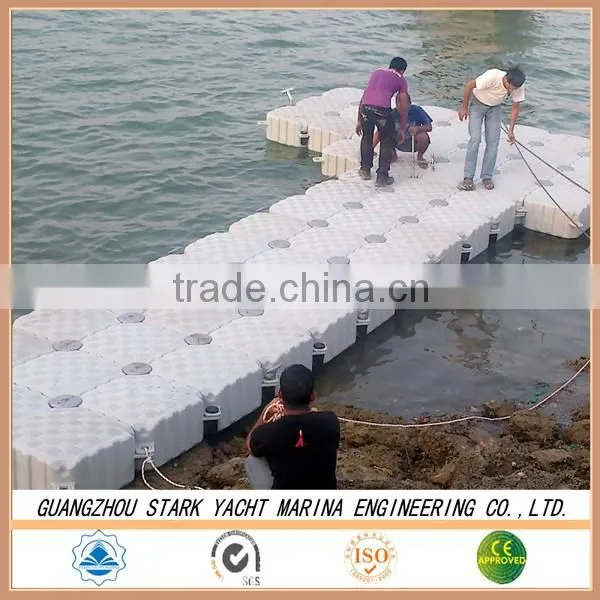 Plastic floating pontoon cubes