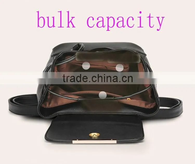Custom oem print cheap pu leather backpack bags