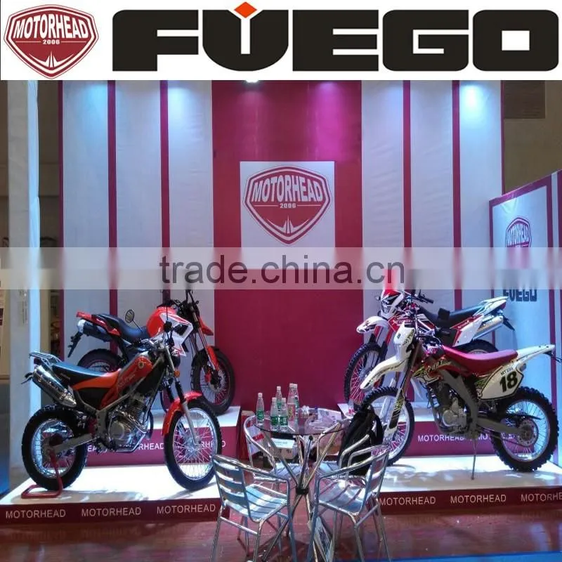 Electric Start 200cc Dirt Bike With Cargo Racks Drum Brake Offroad Motorcycle