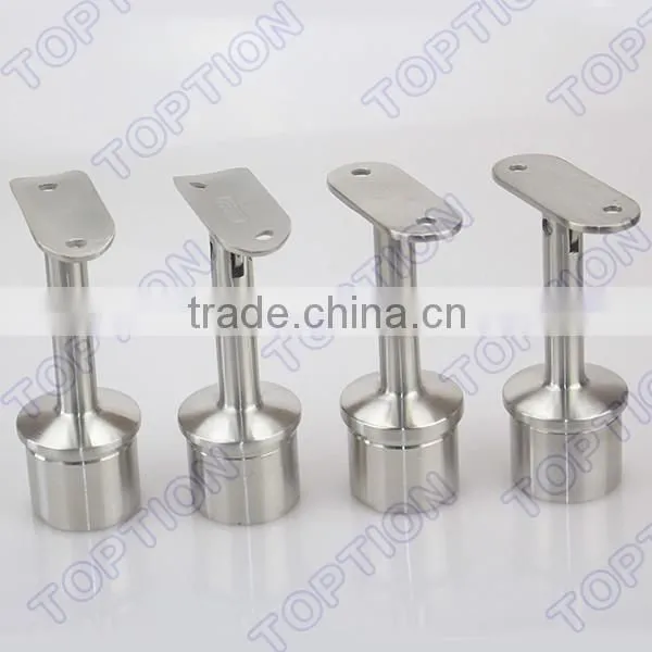 Stainless steel handrail balustrade adjustable round post support adjustable handrail bracket