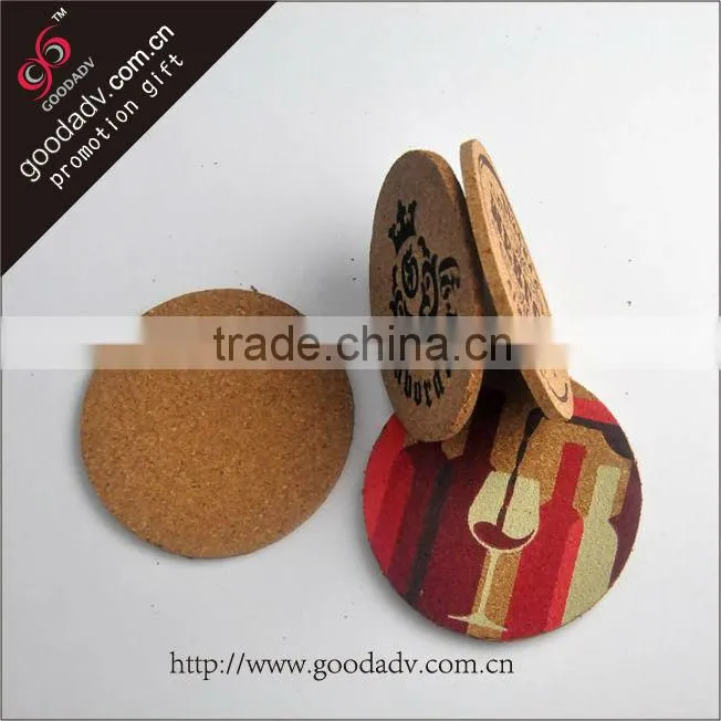 Factory wholesale new design custom sublimation blank cork coaster