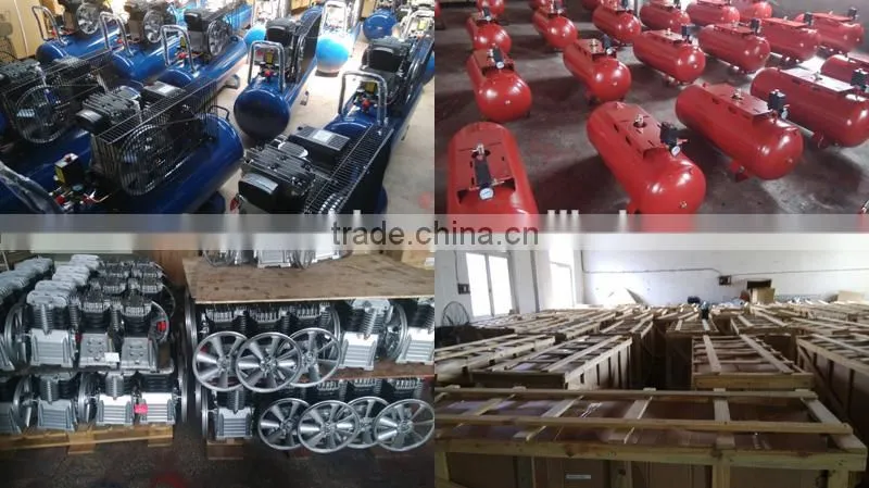 50L 2HP 1.5KW 8Bar 120L/min Direct driven piston air compressor for pumping air into tires