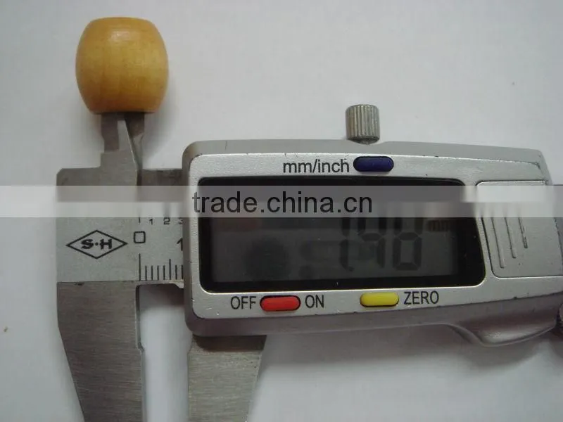natural wood clothing button ball for rope