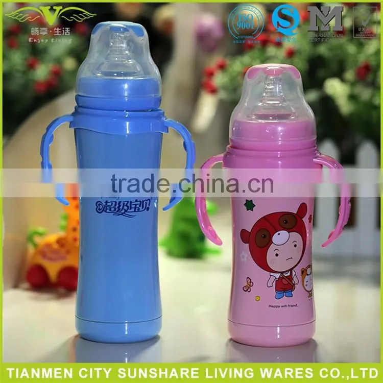 Baby Product Double Walled Stainless Steel 18/8 Baby Feeding Vacuum Bottle