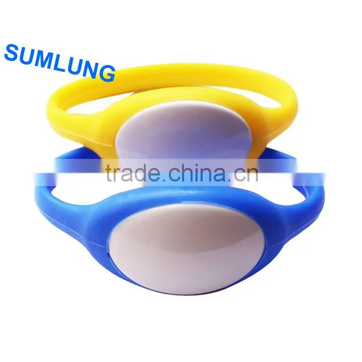 Colorful waterproof 125KHz EM Proximity RFID Wristband 9 colors for your choices