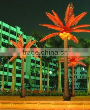 led lighted trunk coconut palm tree light