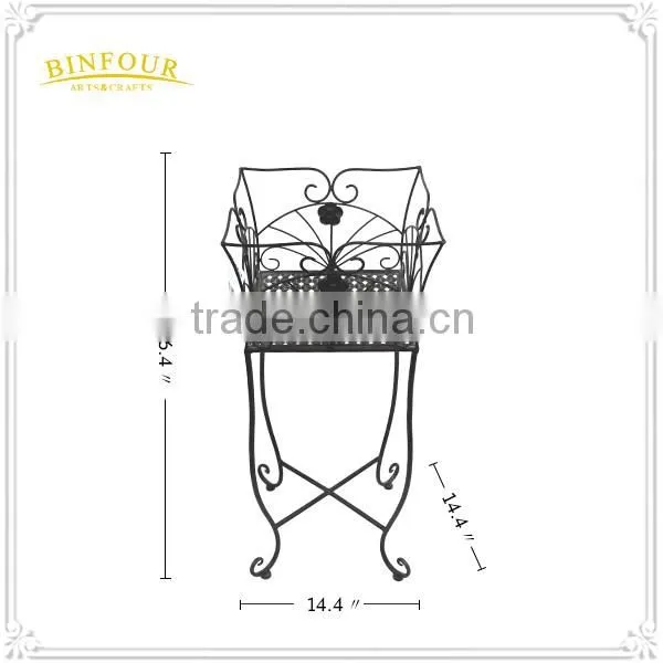 decorative metal flower pot holder wrought iron plant stand