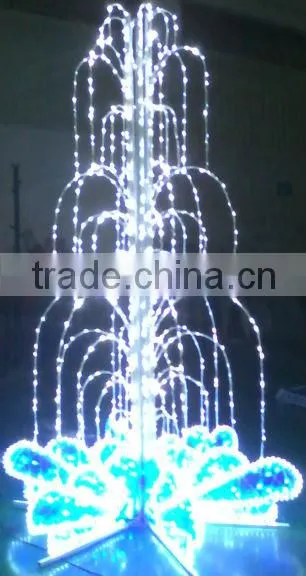 new water fountain motif light for outdoor and holiday decoration