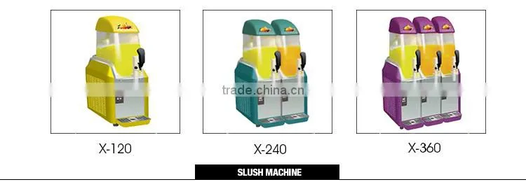 Different kinds voltage double compressor soft ice cream machine