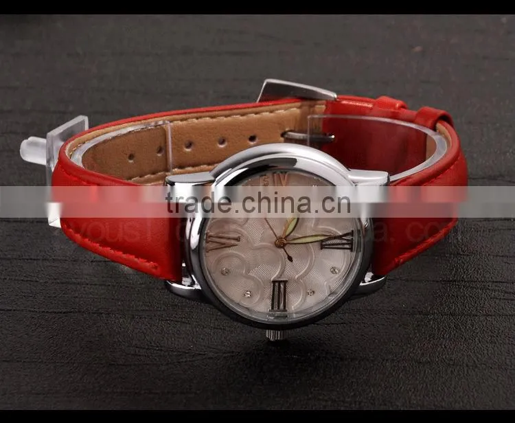 Leather Strap Women Wrist Watch Gift