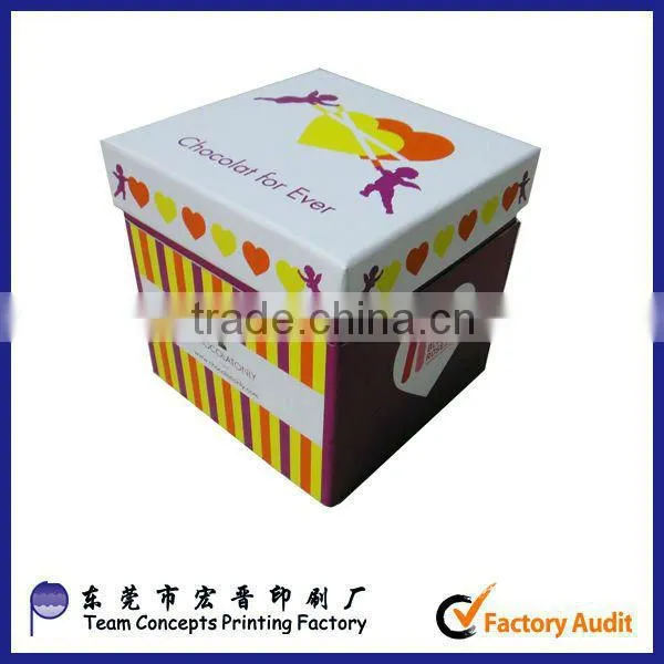 lovely chocolate packaging box for kids