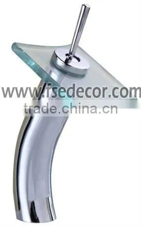 Australian Standard Rectangular Glass Spout Bathroom Taps