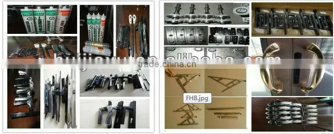2 fans aluminum/pvc sliding window/casement window