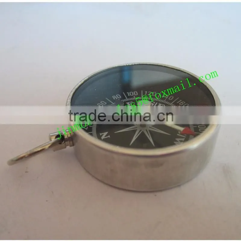 Hot Selling Custom Metal Vintage Compass With Key Ring For Wholesale