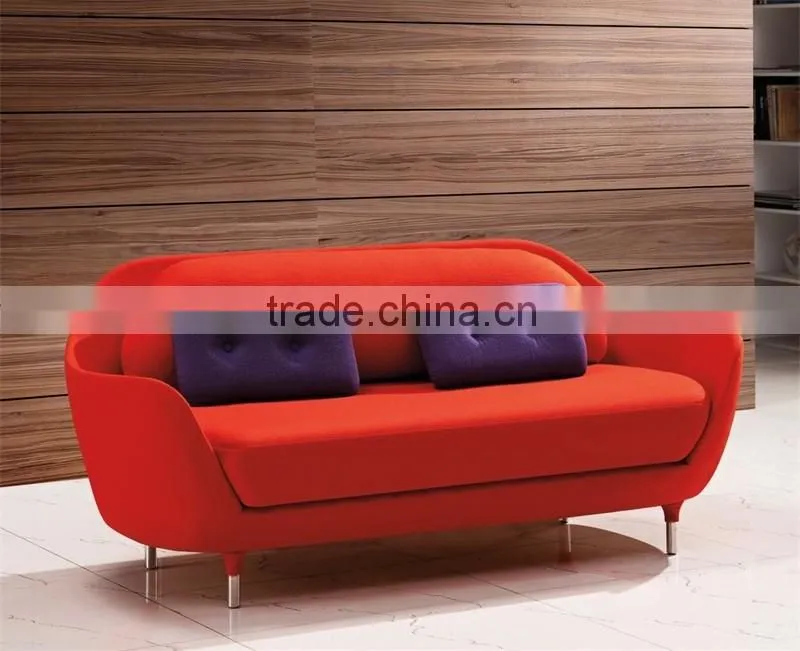 latest designer sofa furntiure, fabric curved sofa set with wood leg, Favn sofa SF-560